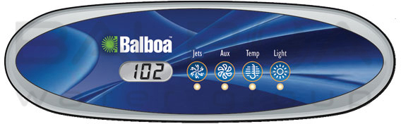 Hot Tub Controls 2 pump Balboa Balboa VL240 Topside Control Panel & 11764 overlay 